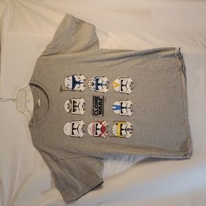 Star Wars The Clone Clone Wars Gray Tee shirt Stormtroopers